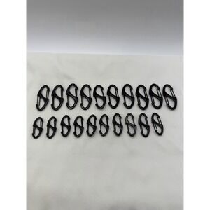 20Pcs Zipper Clips Anti Theft, Zipper Pull Replacement Silver & Gunmetal Black